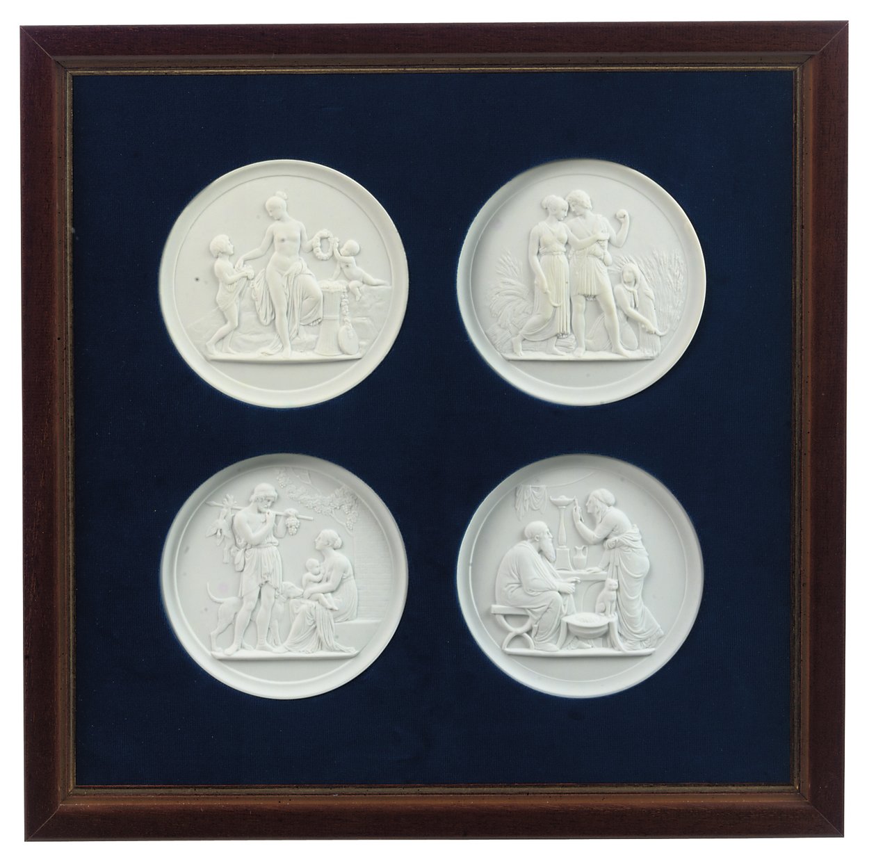 Conjunto de cuatro placas moldeadas en relieve, finales del siglo XX de Bertel (after) Thorvaldsen