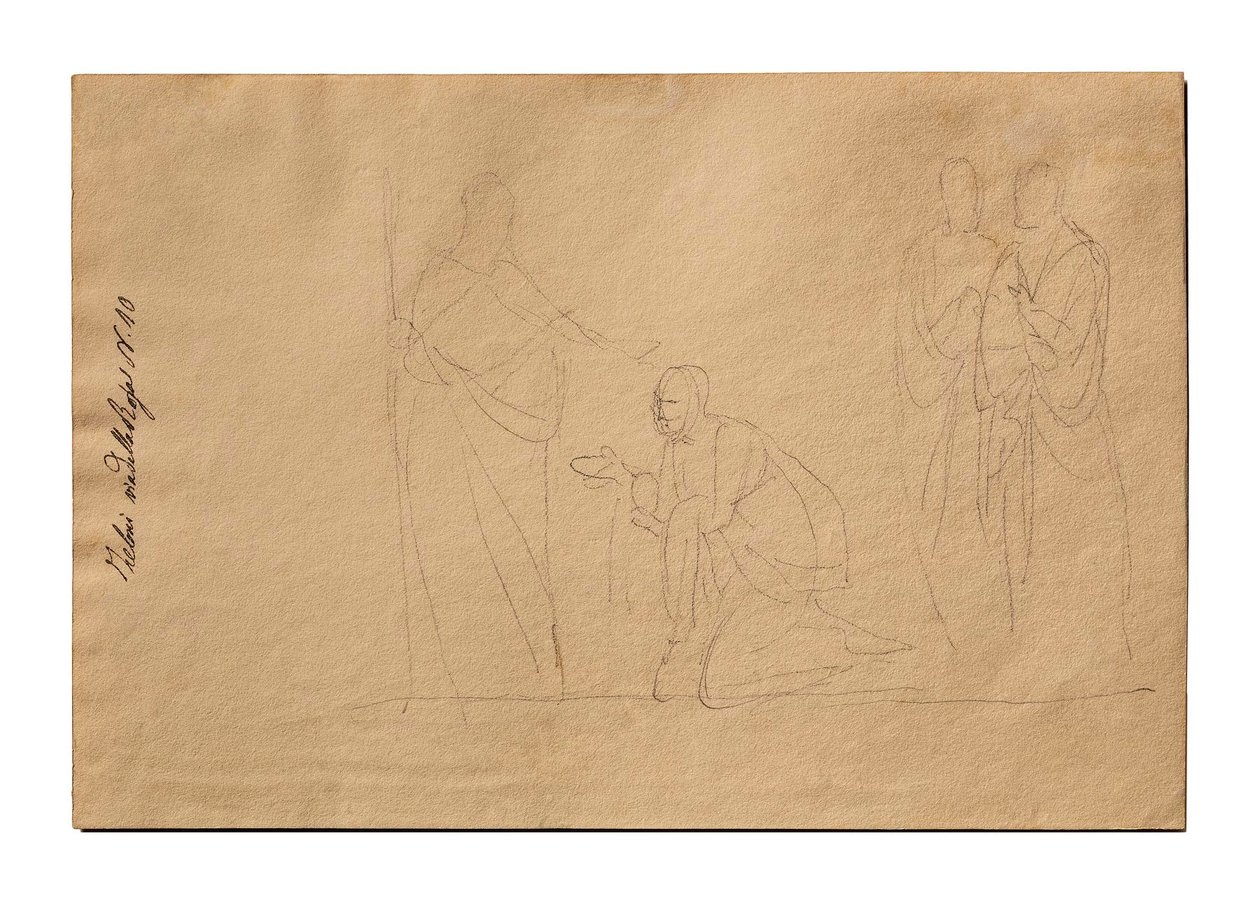 Christus und die kanaanäische Frau de Bertel Thorvaldsen