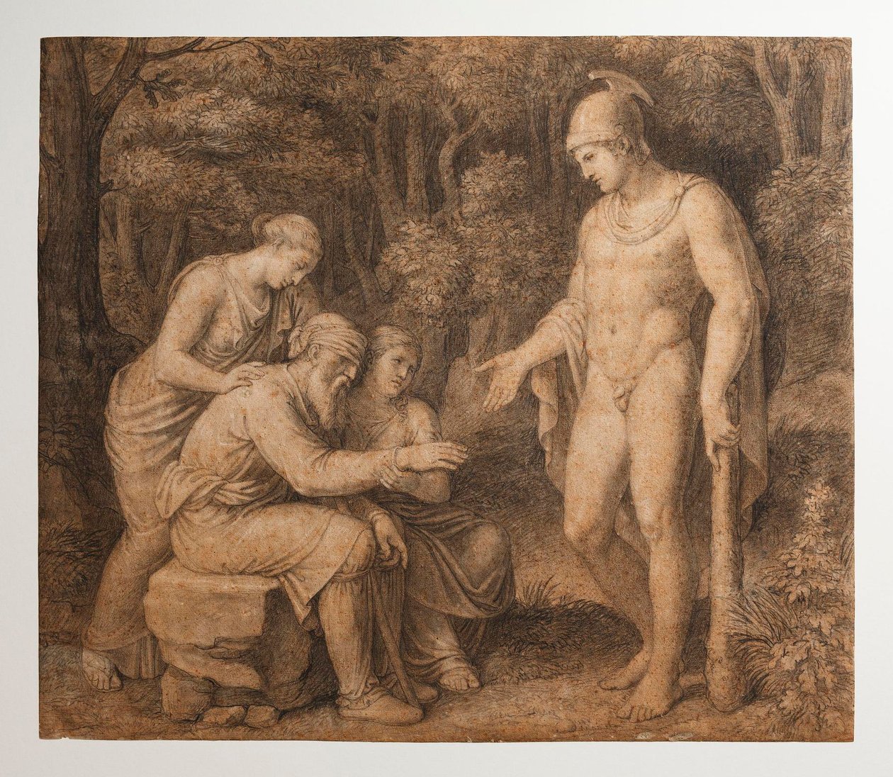 Edipo en Colono de Bertel Thorvaldsen