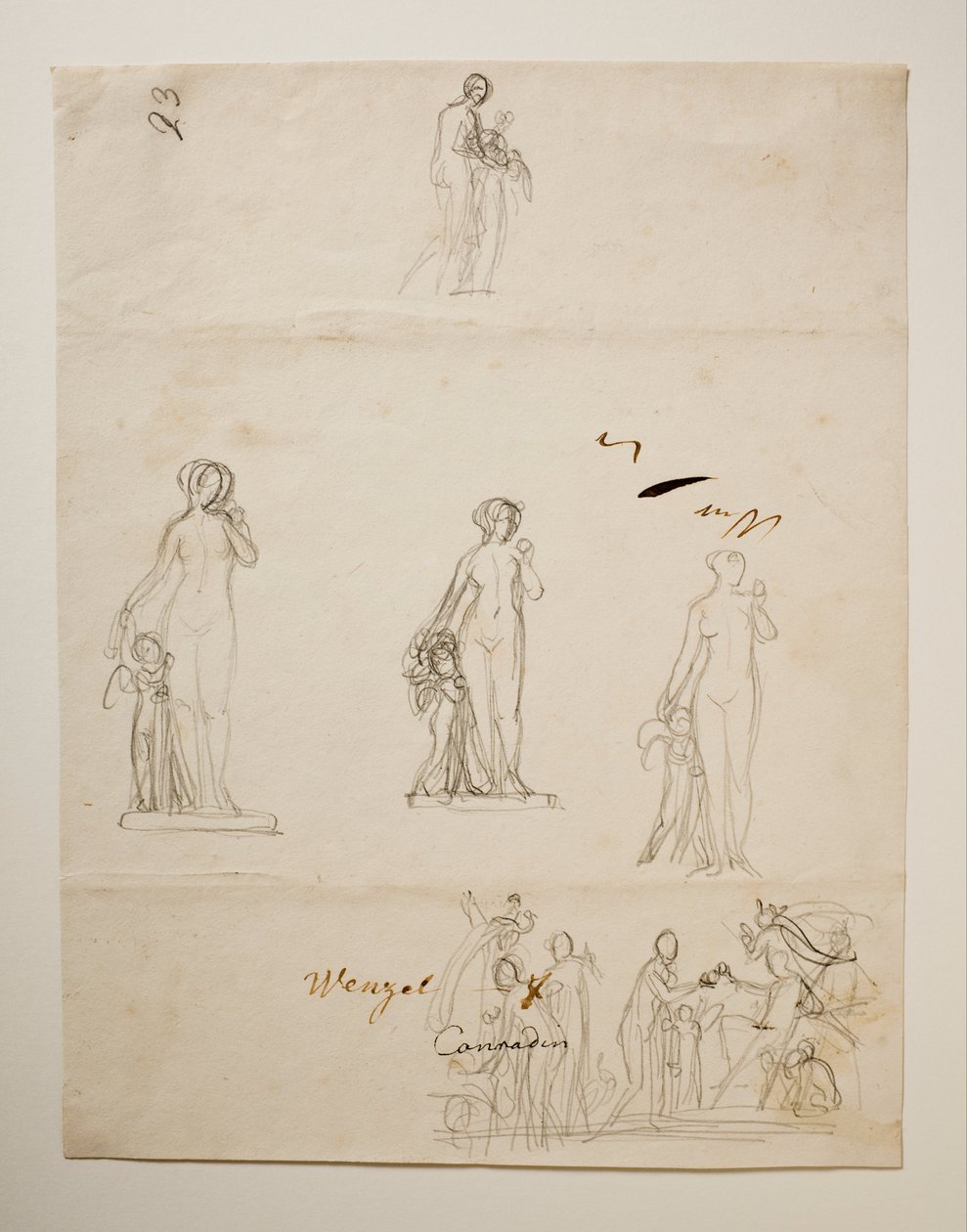 París y las tres diosas. Venus y Cupido de Bertel Thorvaldsen