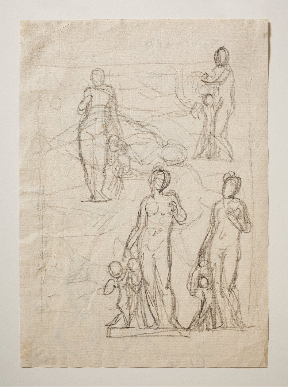 Venus y Cupido. Las flechas de Cupido forjadas en la fragua de Vulcano de Bertel Thorvaldsen
