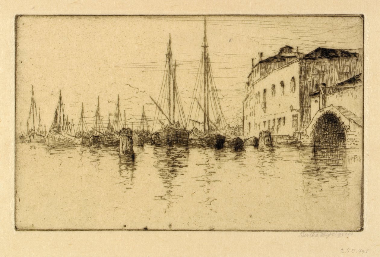 A lo largo de la Giudecca, Venecia de Bertha E. Jaques