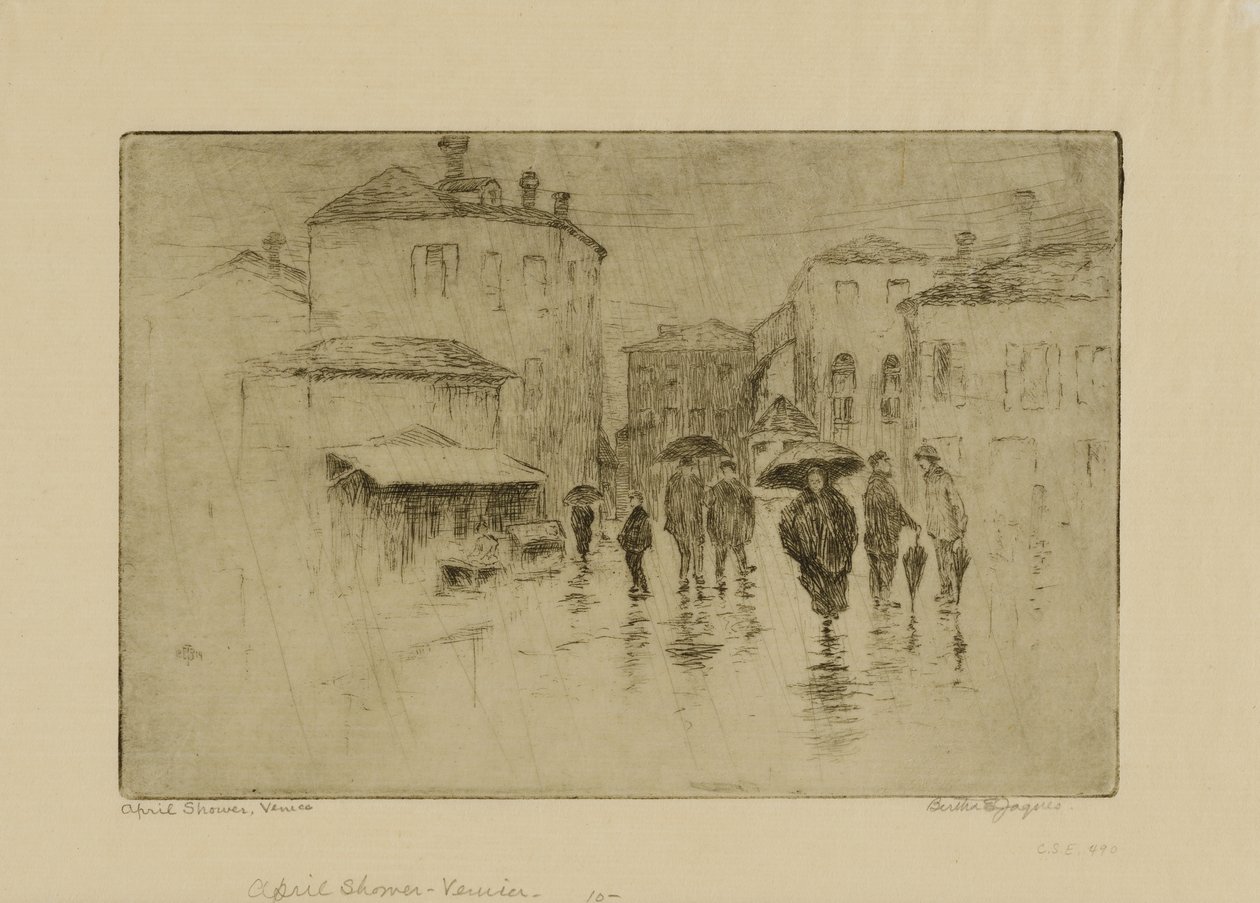 Lluvia de abril, Venecia de Bertha E. Jaques