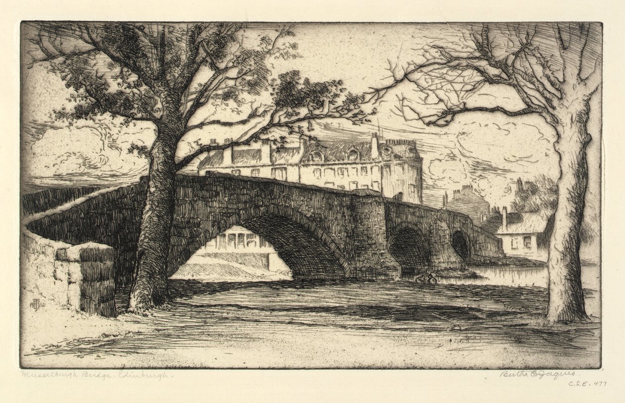 Puente de Musselburgh, Edimburgo de Bertha E. Jaques