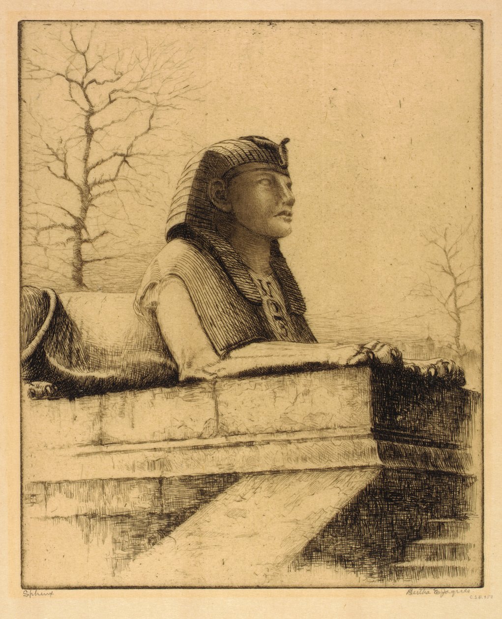 Esfinge, Támesis, Londres de Bertha E. Jaques