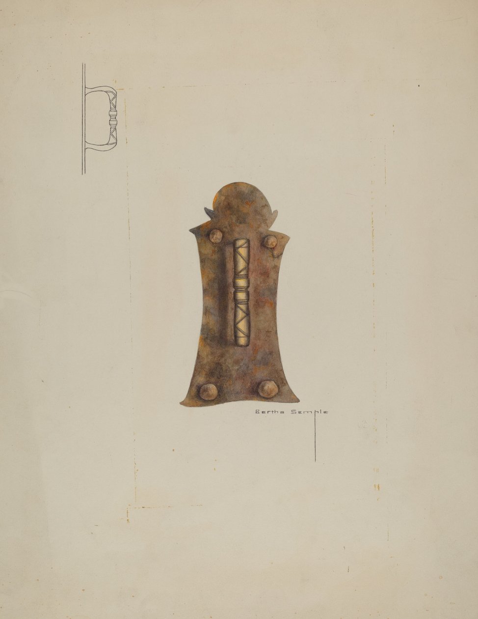 Manija de Puerta de Hierro de Bertha Semple
