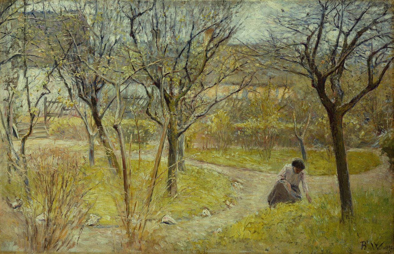 Día de primavera en el jardín de Bertha Wegmann