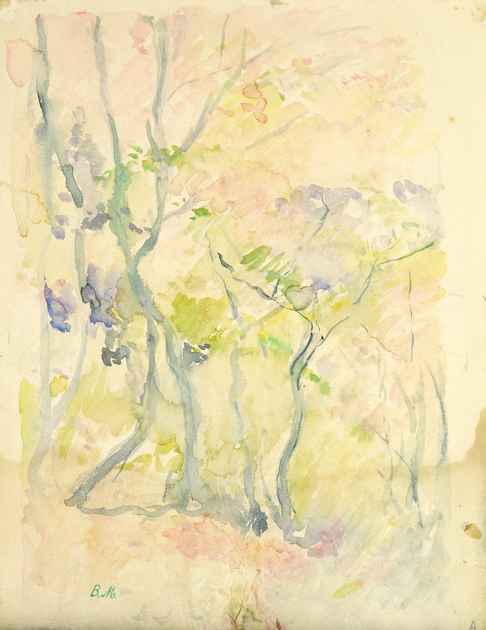 Bosque en Fontainebleau, 1893 de Berthe Morisot
