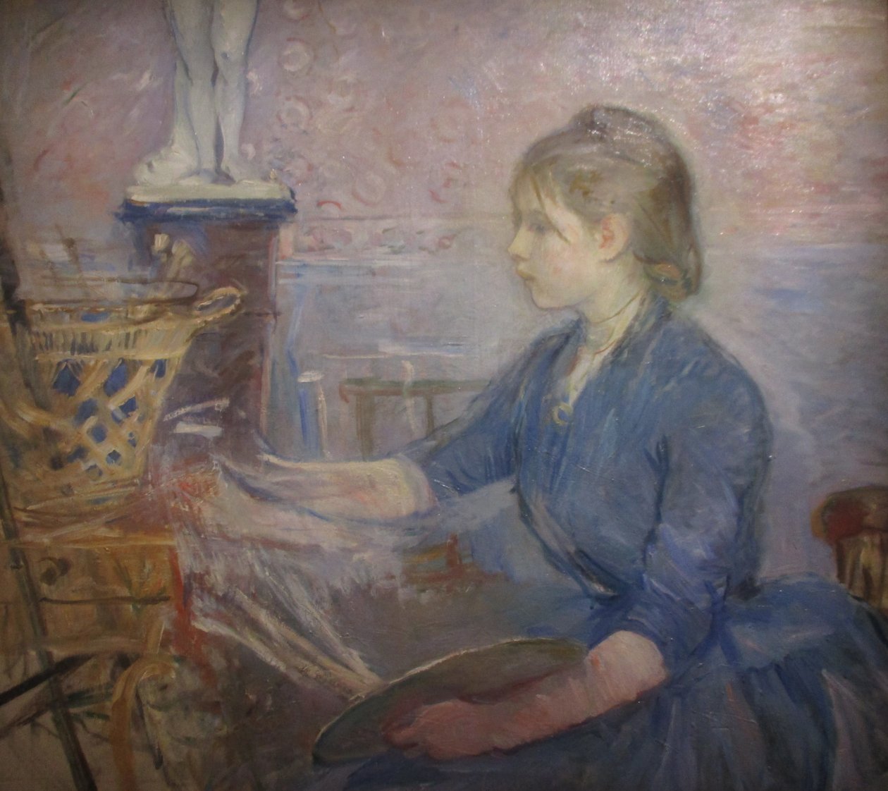 Paule Gobillard pintando de Berthe Morisot