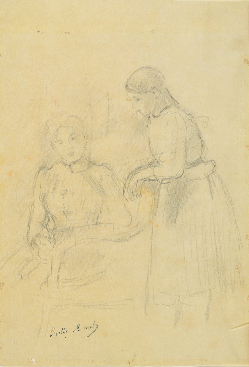 Retrato de Alice Gamby y Julie Manet, 1889 de Berthe Morisot