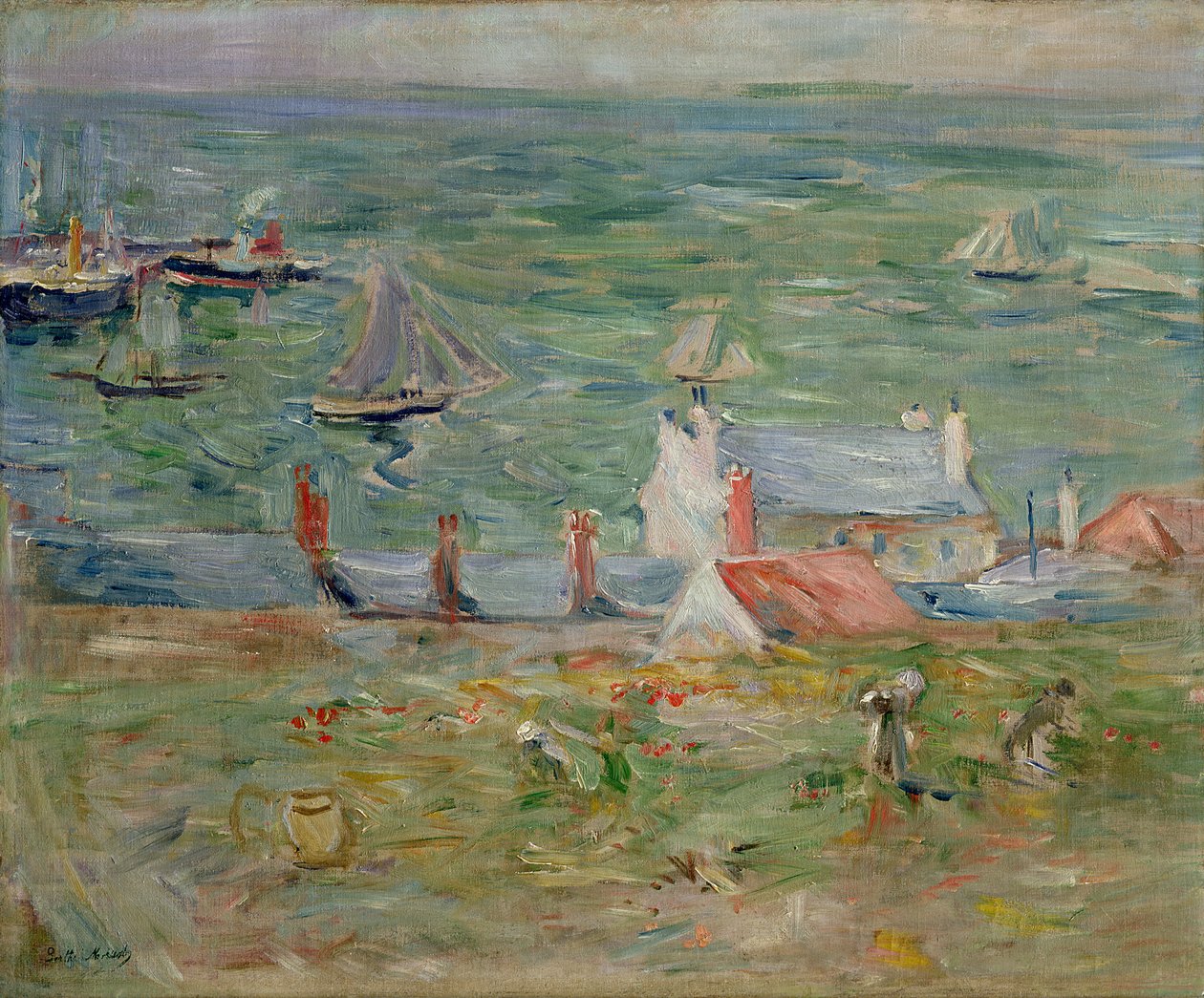 El puerto de Gorey en Jersey, 1886 de Berthe Morisot