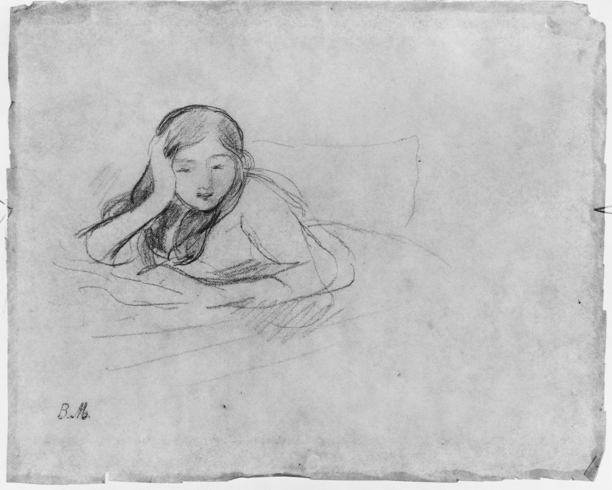 Niña leyendo, 1889 de Berthe Morisot
