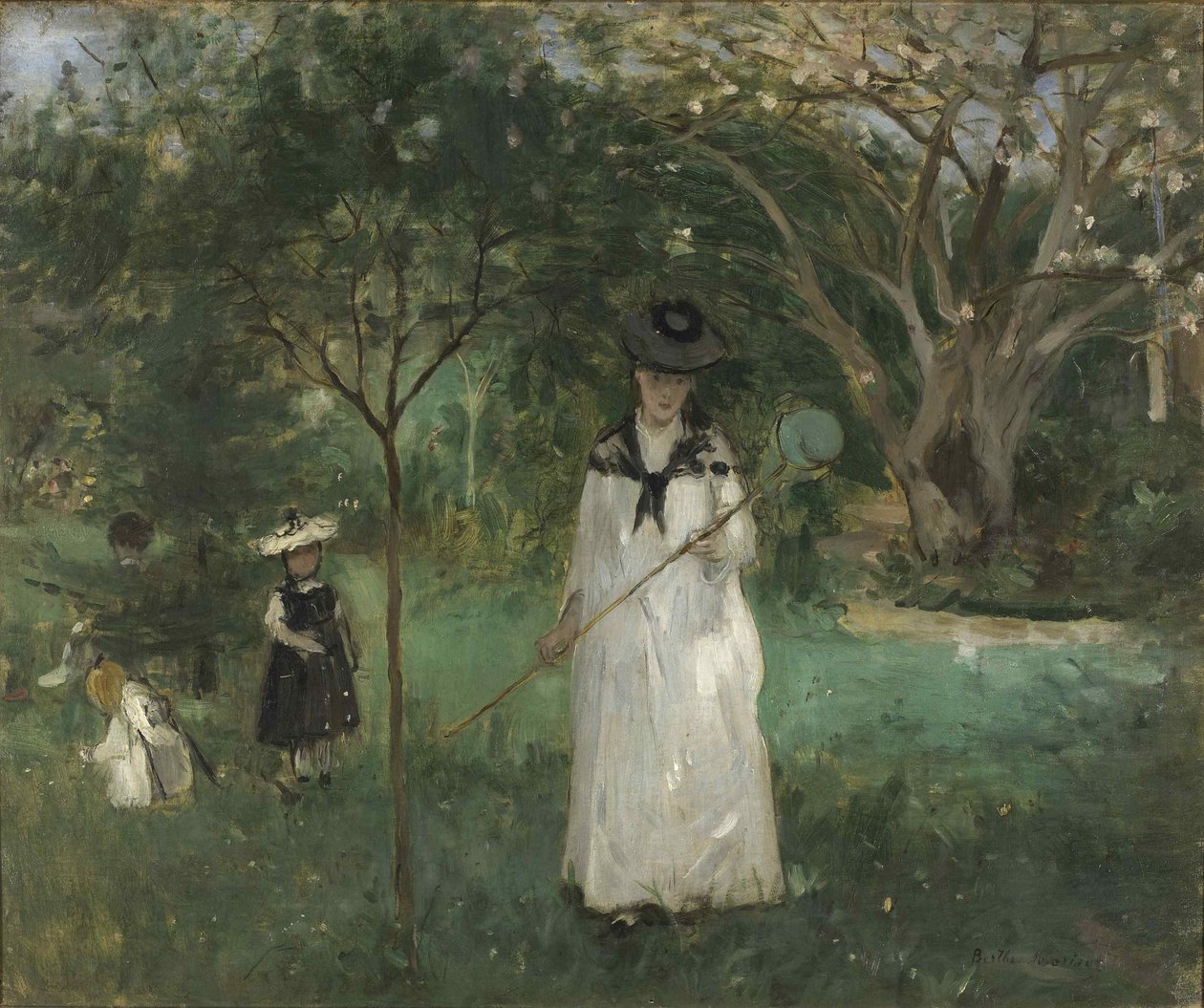 La Caza de Mariposas, 1874 de Berthe Morisot