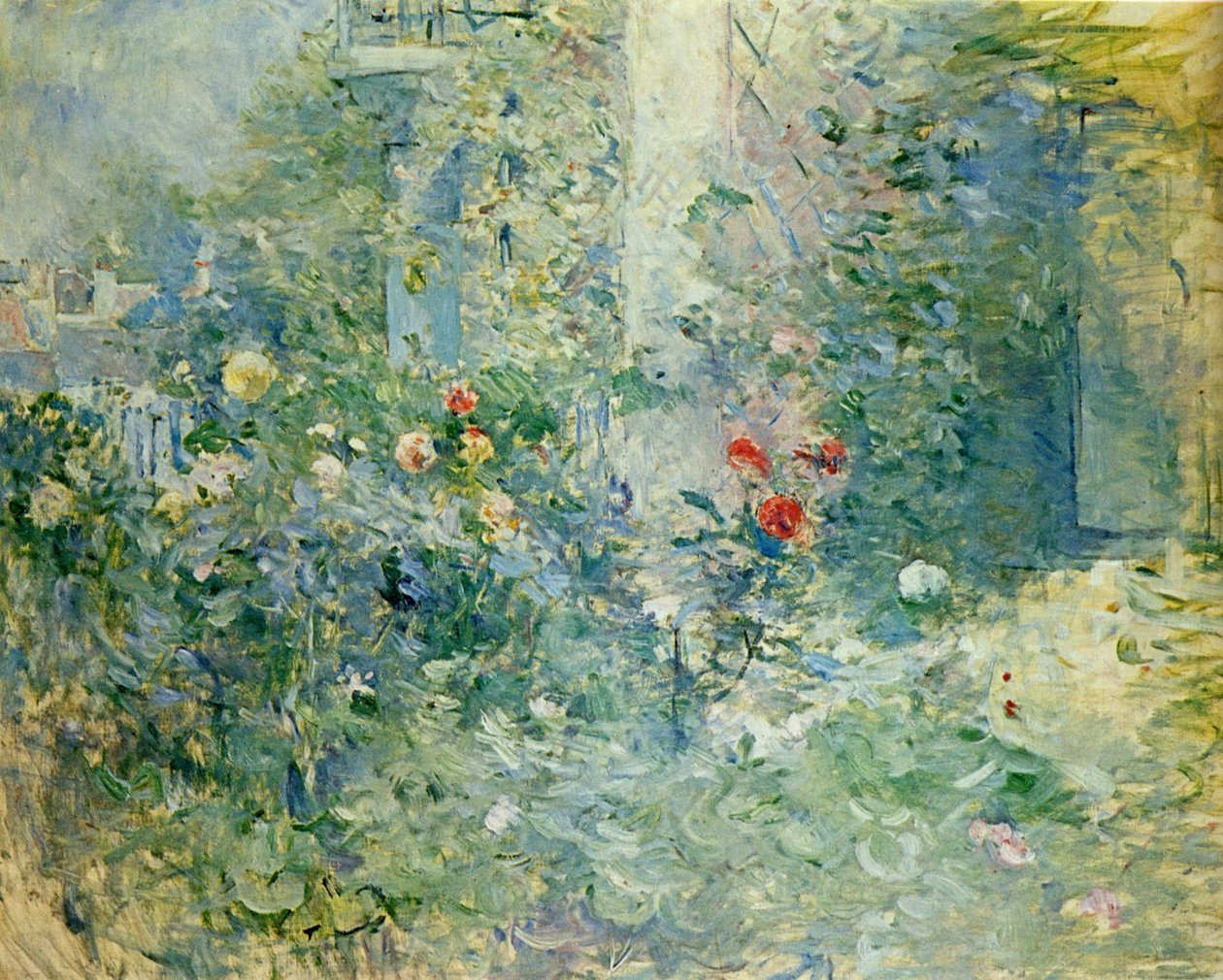 Jardín en Bougival Le jardin à Bougival, 1884 de Berthe Morisot