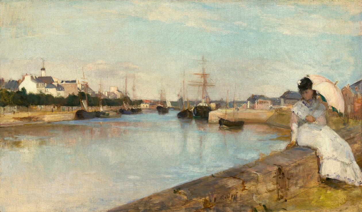 El puerto de Lorient, 1869 de Berthe Morisot