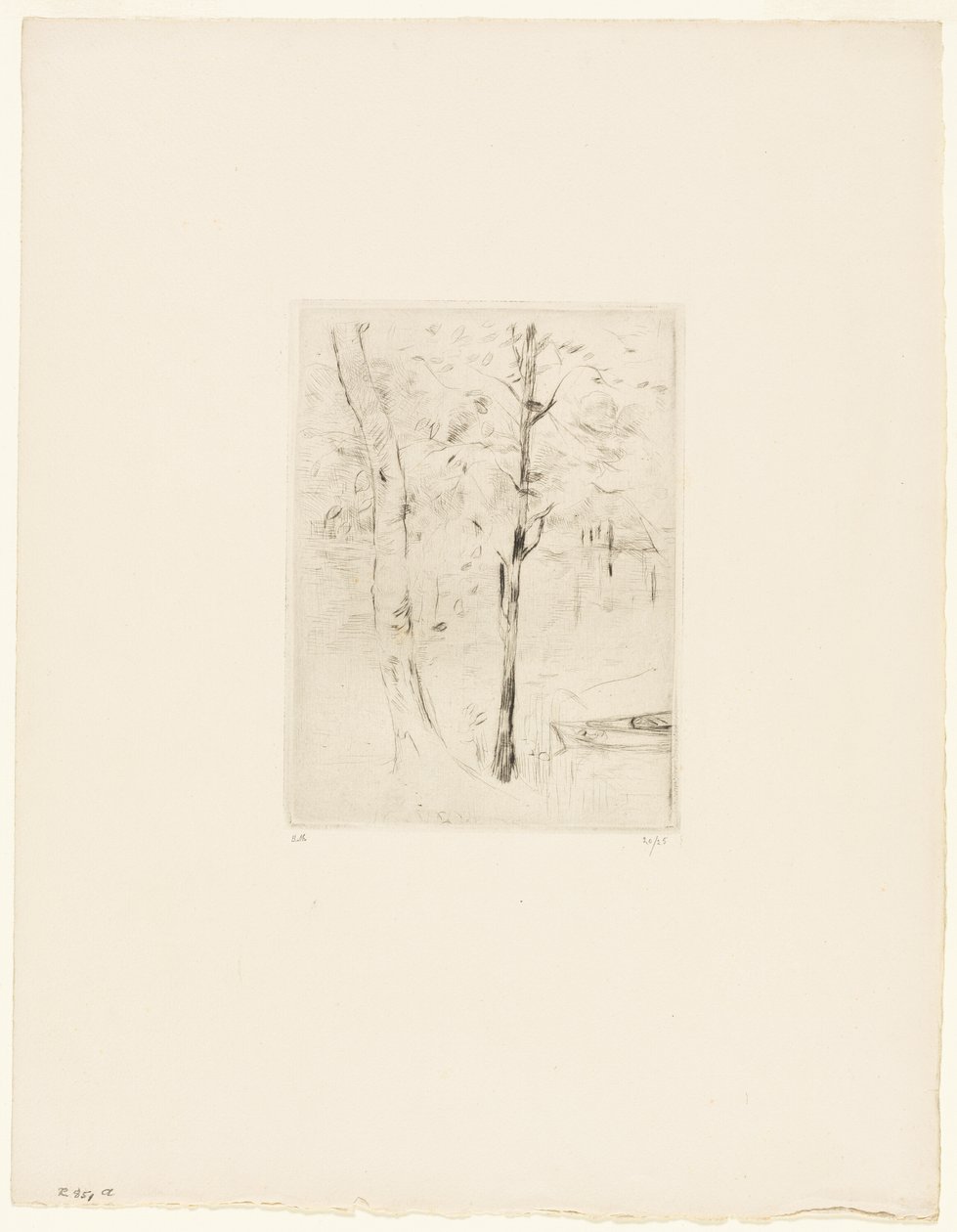 El lago del Bois de Boulogne de Berthe Morisot
