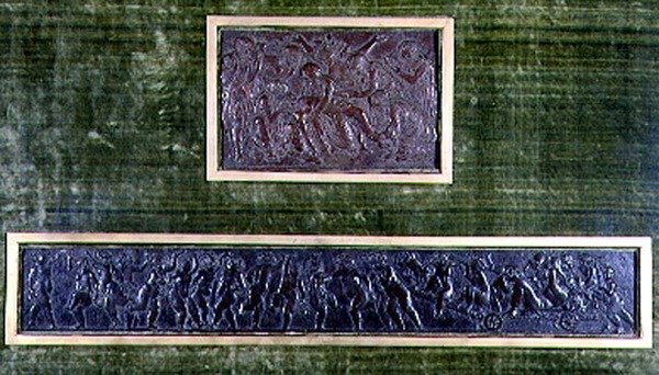 El triunfo de Baco y la deposición de Cristo de Bertoldo di Giovanni