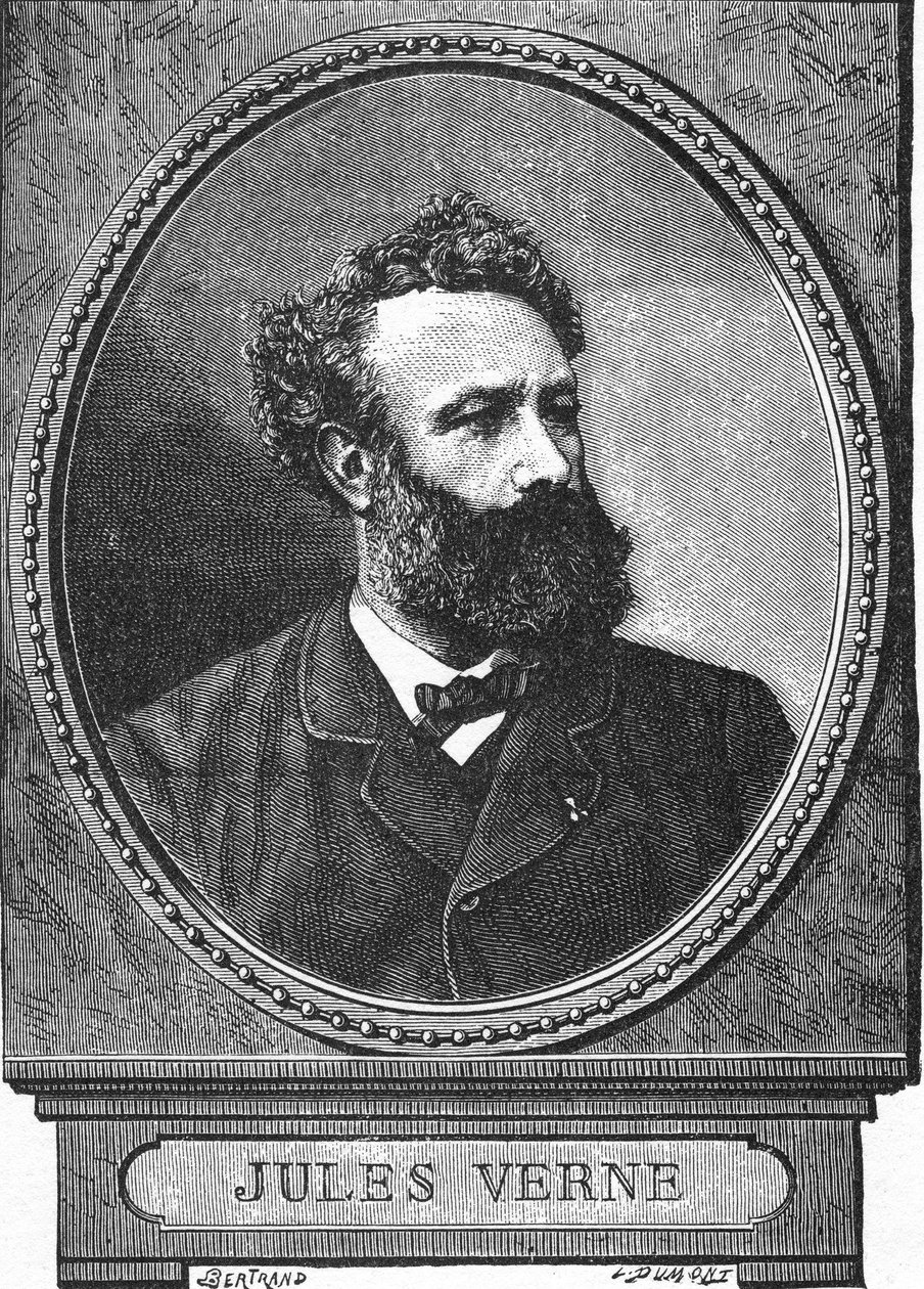 Jules Verne, retrato contemporáneo de Auguste Bertrand