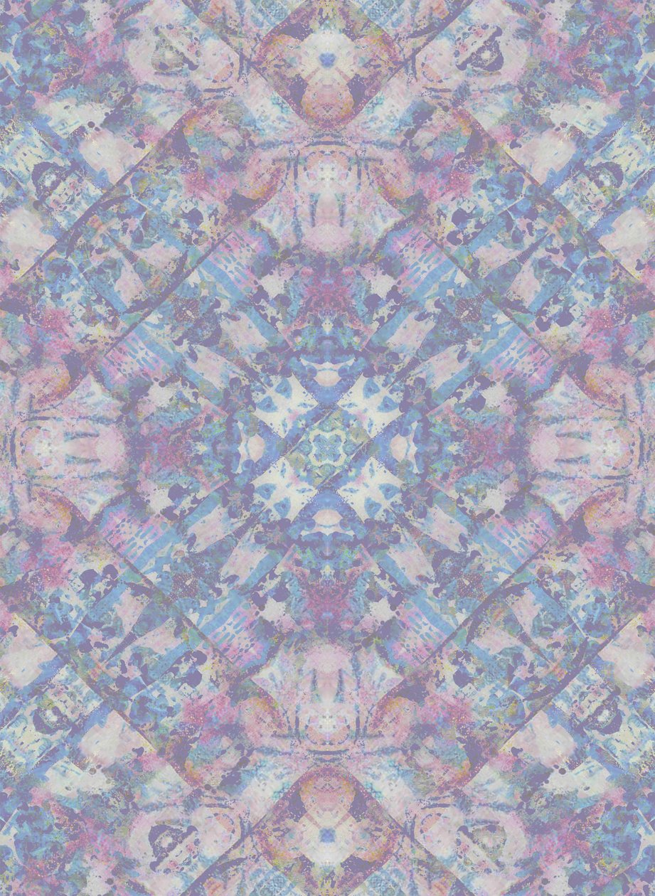 Spring Geo, 2015 (técnica mixta, tinta, transferencia térmica, acuarela, ilustración, digital) de Beth Travers