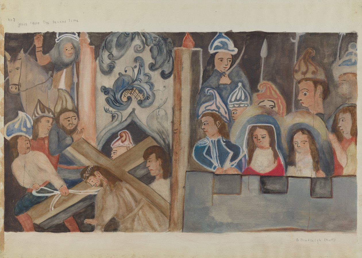 Estación de la Cruz No. 7: Jesús Cae por Segunda Vez de Beulah Bradleigh