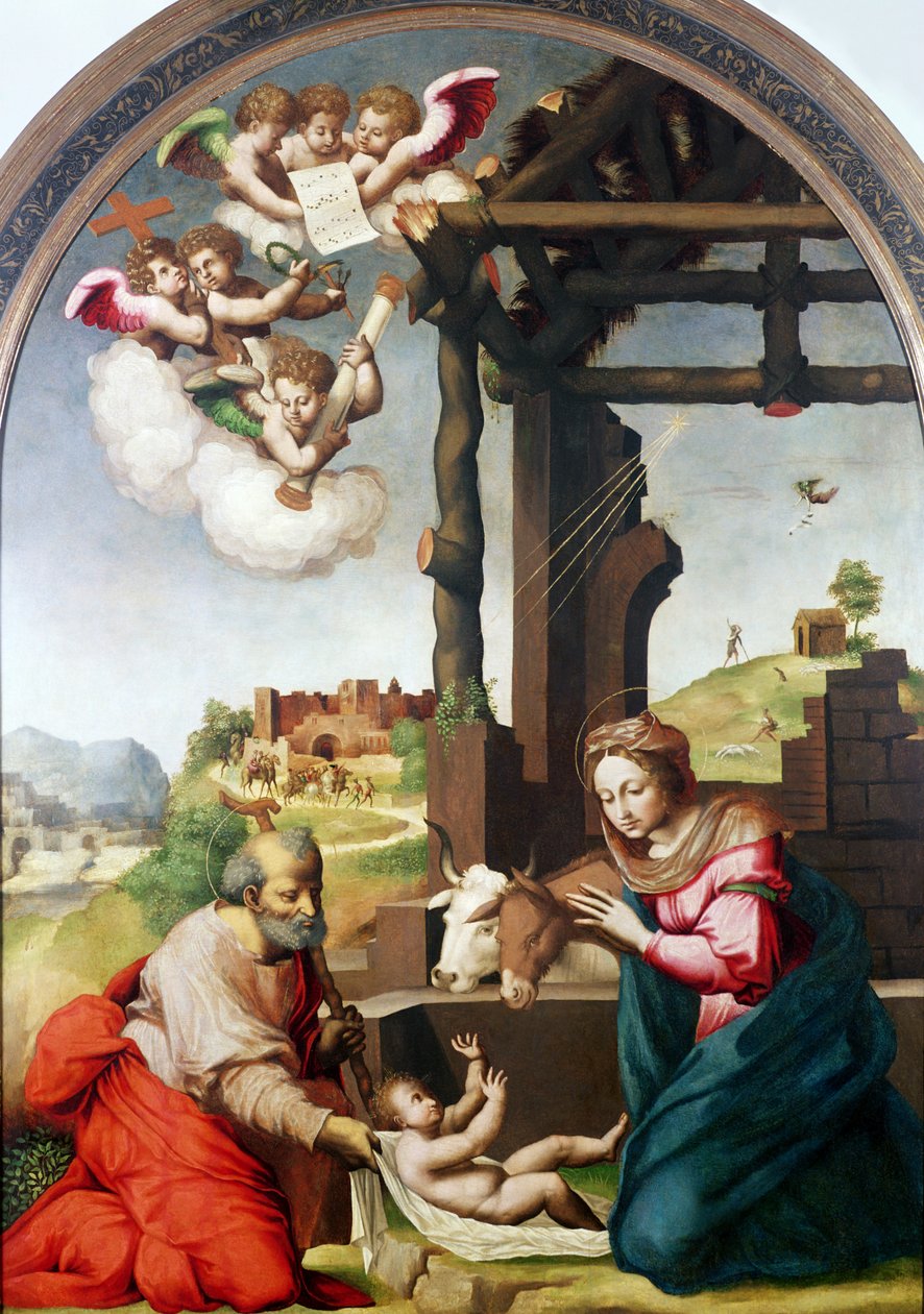 Adoración del Niño Jesús de Biagio Pupini