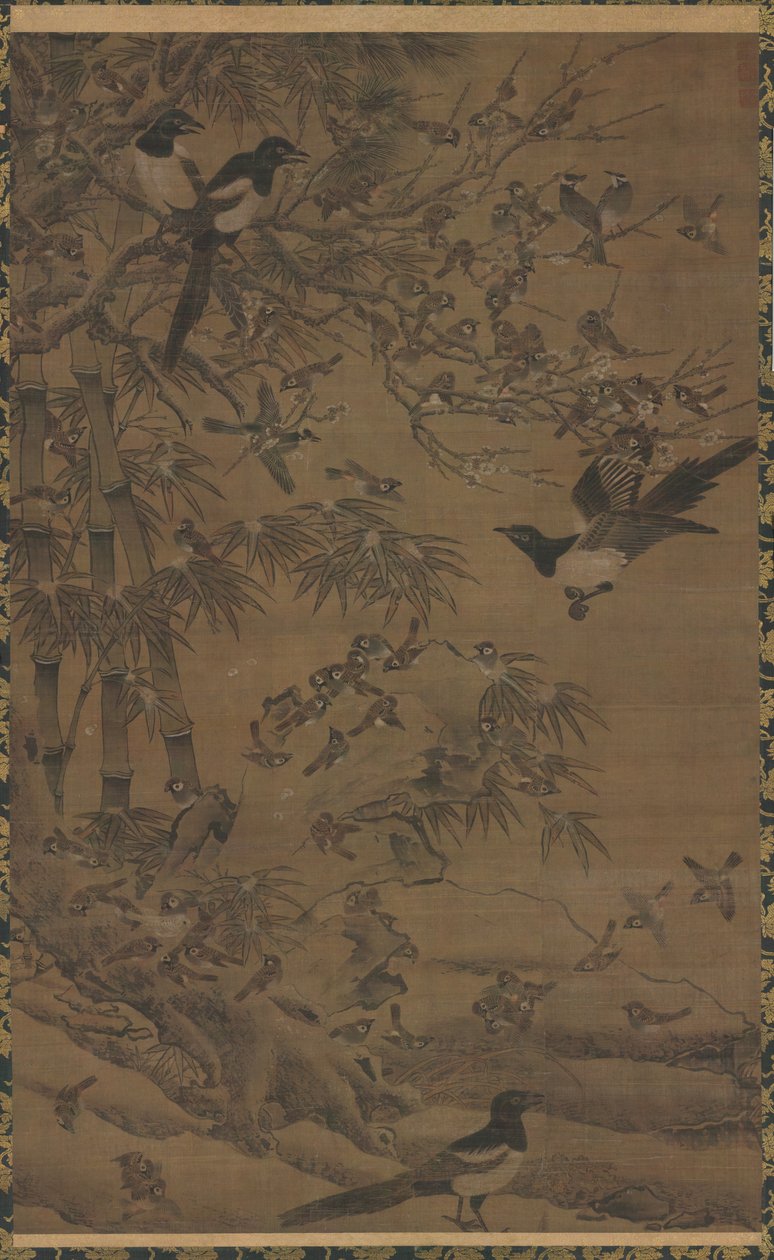 A Hundred Birds and the Three Friends de Bian Wenjin