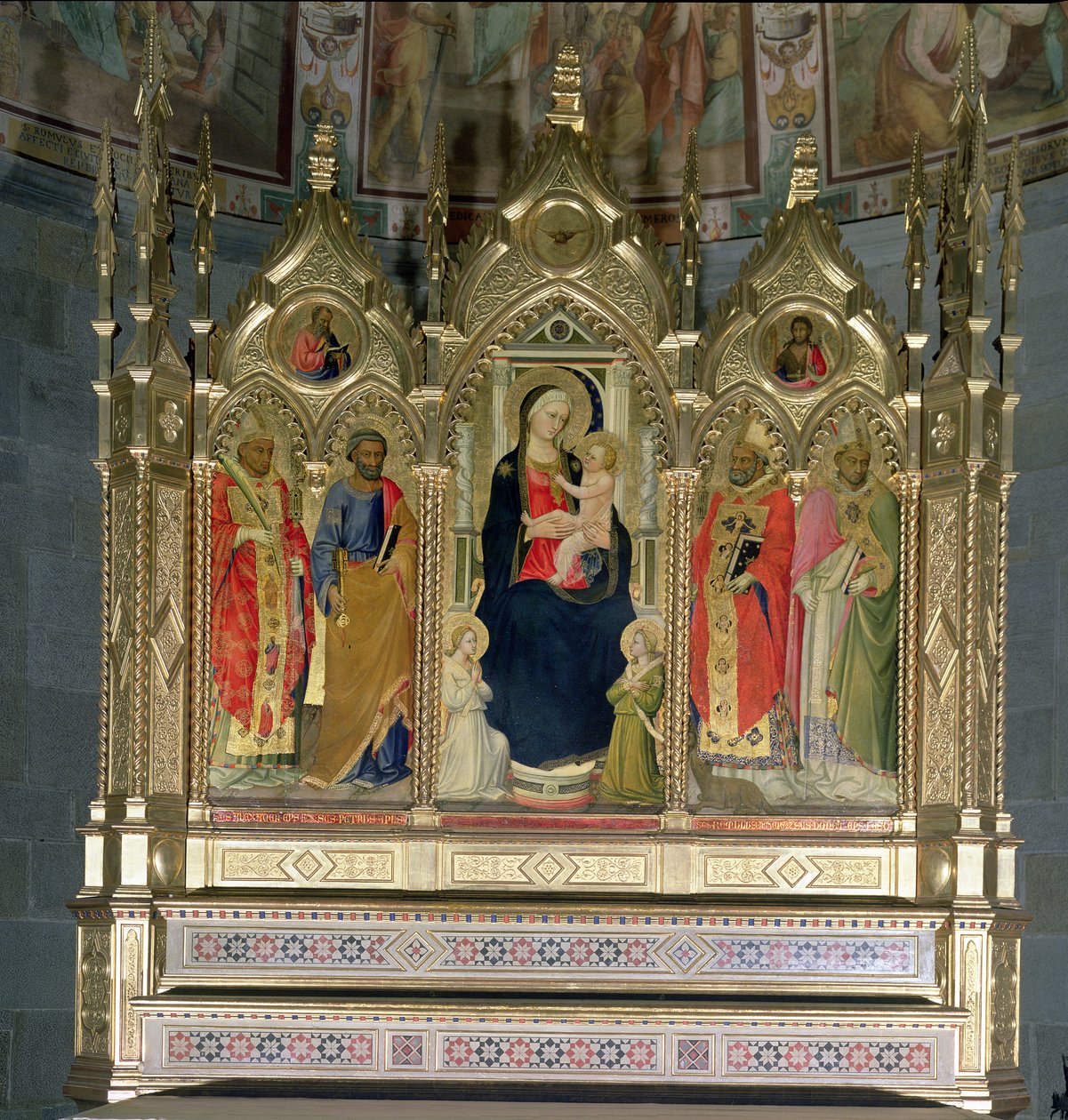 Madonna y Niño con Santos de Bicci di Lorenzo