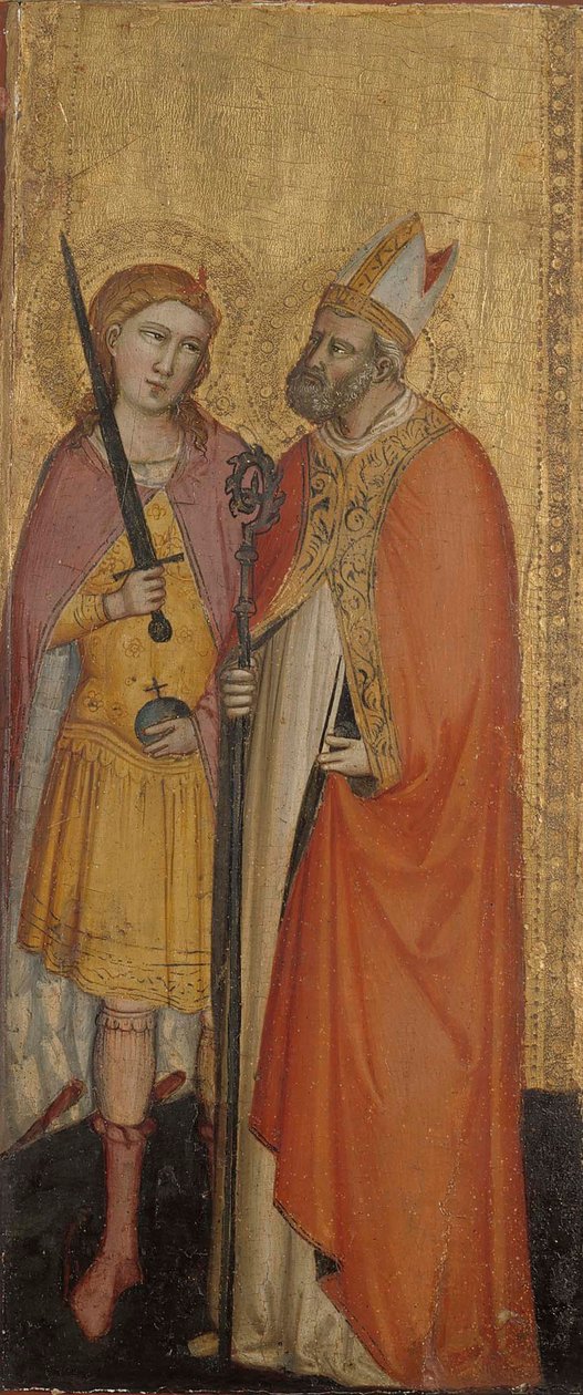 St. Johannes der Täufer und die Heiligen Julianus, Zenobius und Michael de Bicci di Lorenzo