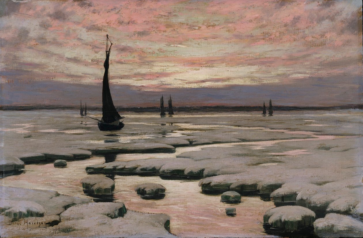 Atardecer de invierno de Birge Harrison