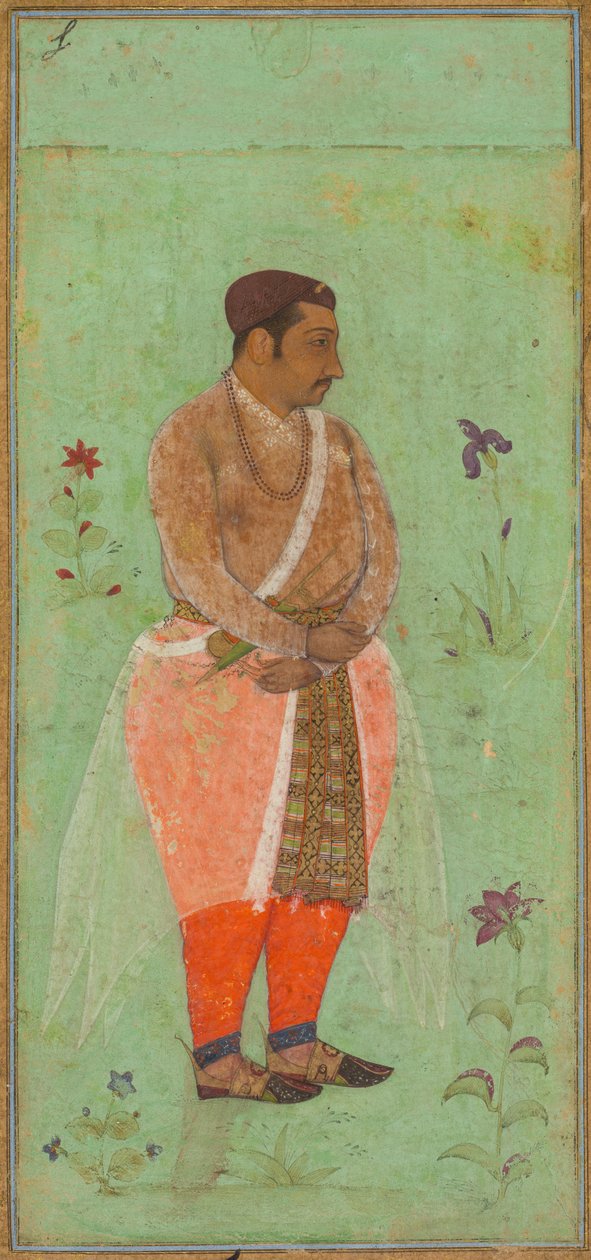 Retrato de Suraj Singh Rathor, Raja de Marwar y tío materno de Shah Jahan, c. 1600 de Bishandas
