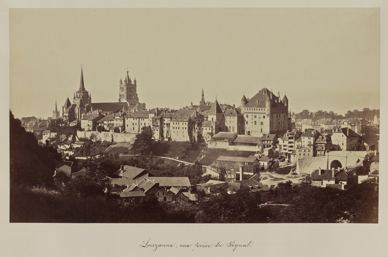 Lauzanne, vista desde la Señal. de Bisson Frères