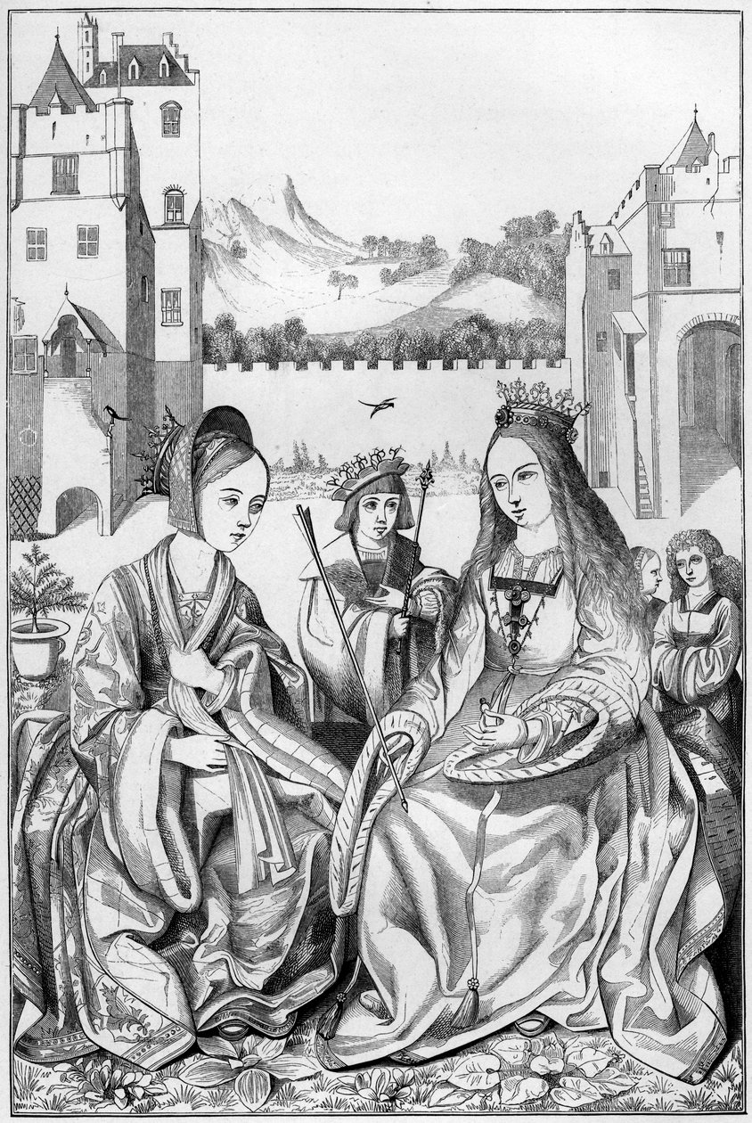 Santa Catalina de Alejandría, siglo XV 1849 de Bisson and Cottard