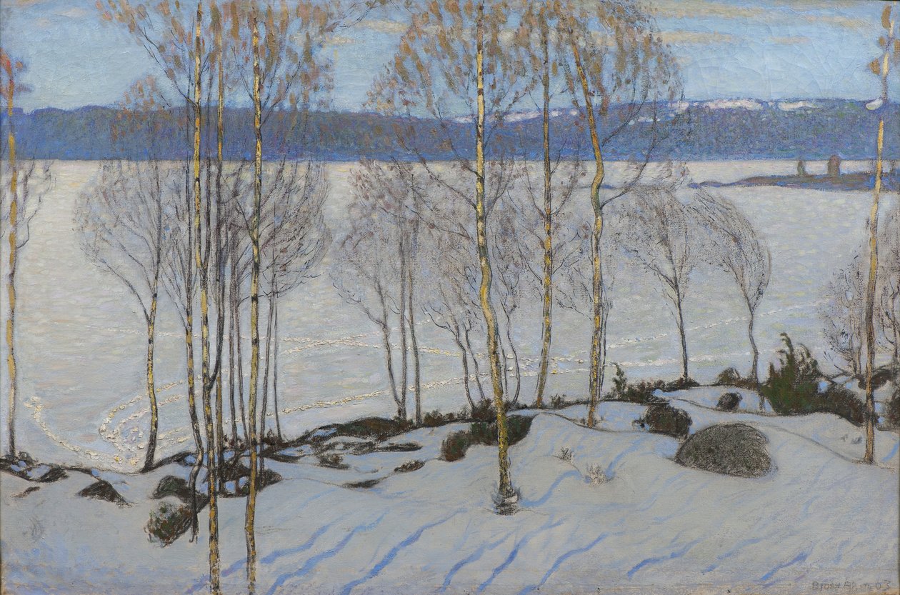 La llegada de la primavera, 1903 de Bjorn Ahlgrenson