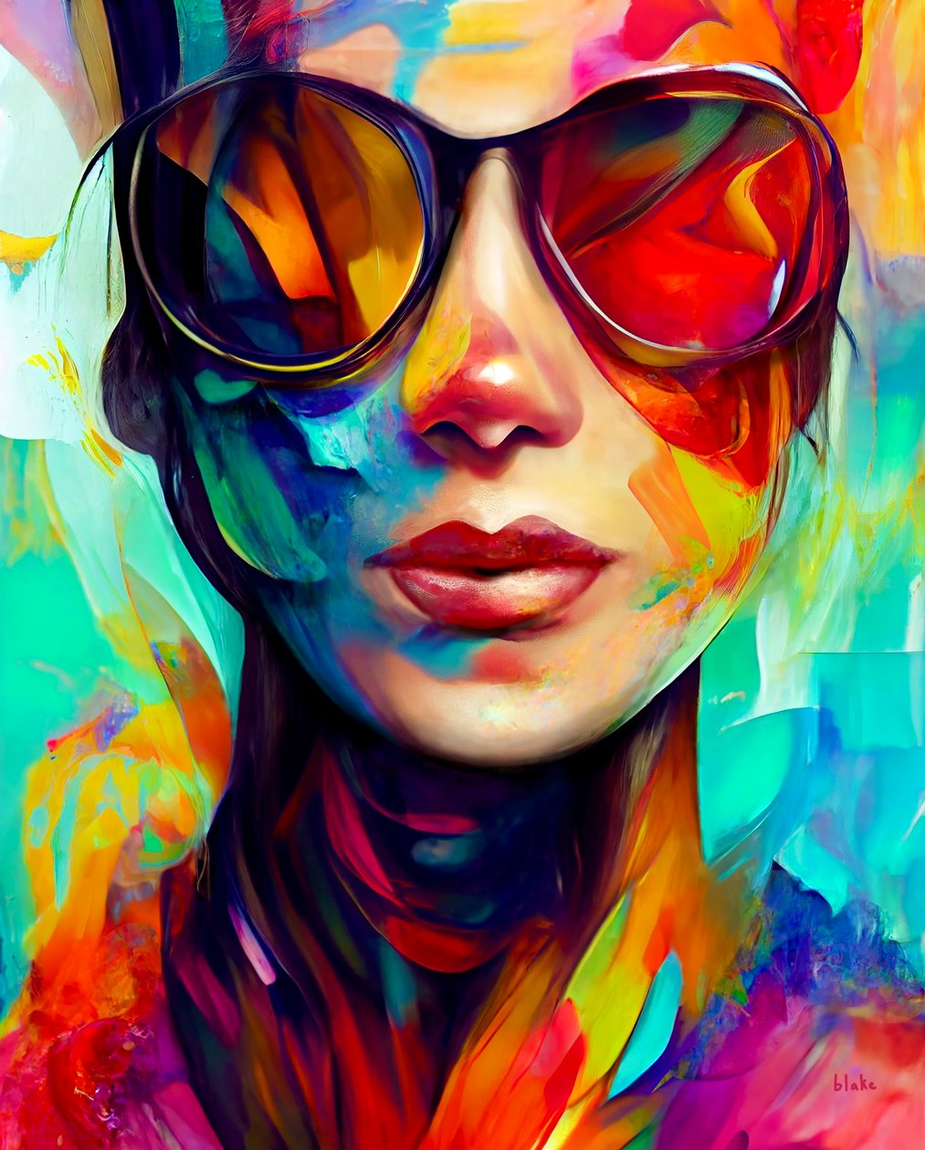 Buenas vibraciones, c.2022 (Arte digital) de Blake Munch