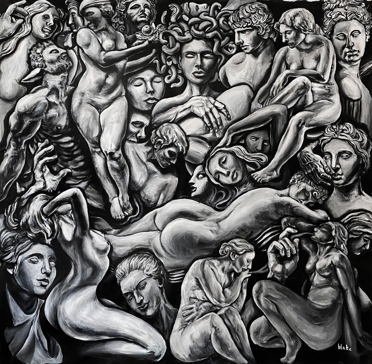 Las crónicas de Dioniso Número 6, c.2021 (Acrílico sobre lienzo) de Blake Munch