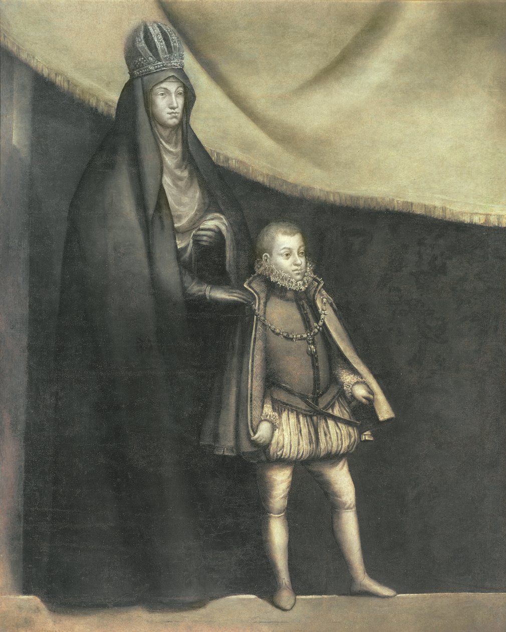 La emperatriz María y Felipe III (1578-1621) 1583 de Blas del Prado