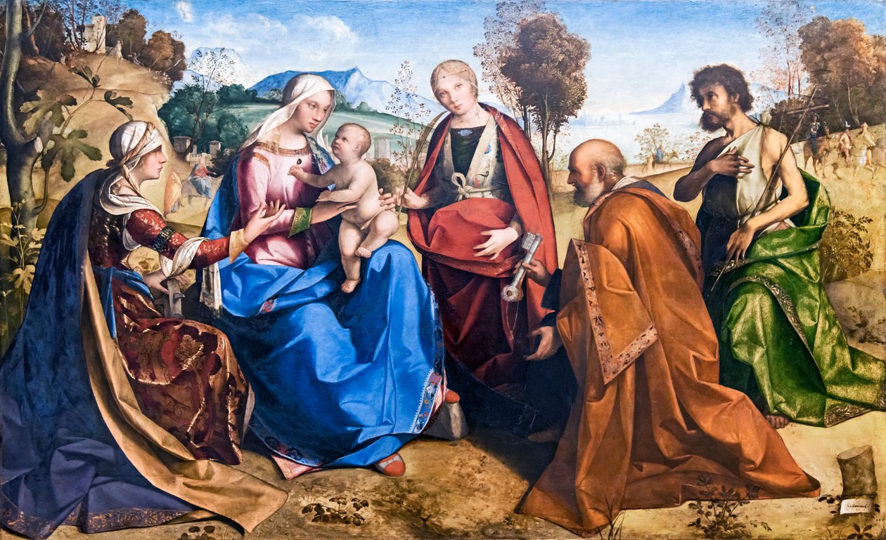 Matrimonio místico de Santa Catalina de Boccaccio Boccaccino