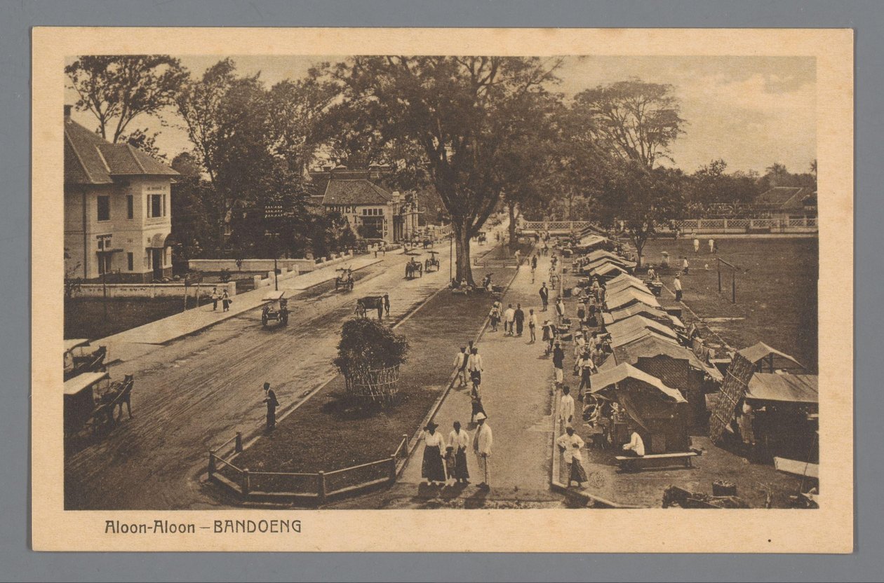 Mercado de Baroe-Bandoeng de Boekhandel Visser and Co.