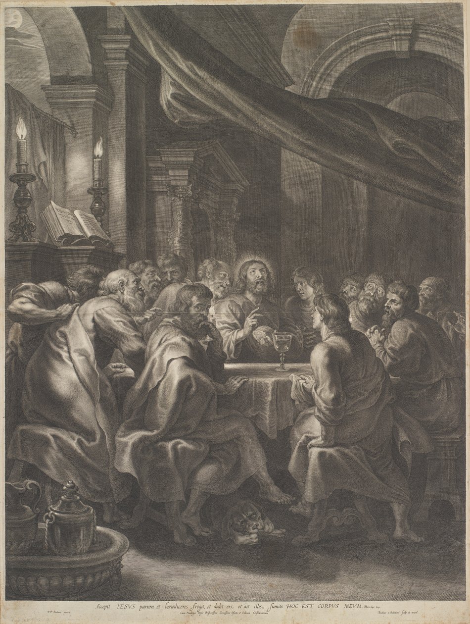 La santa cena de Boetius Adams Bolswert