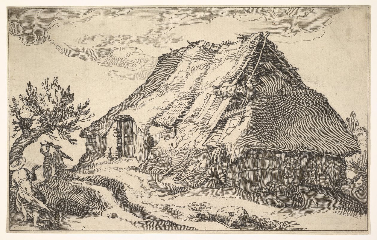 Paisaje con casa de campo de Boetius Adams Bolswert