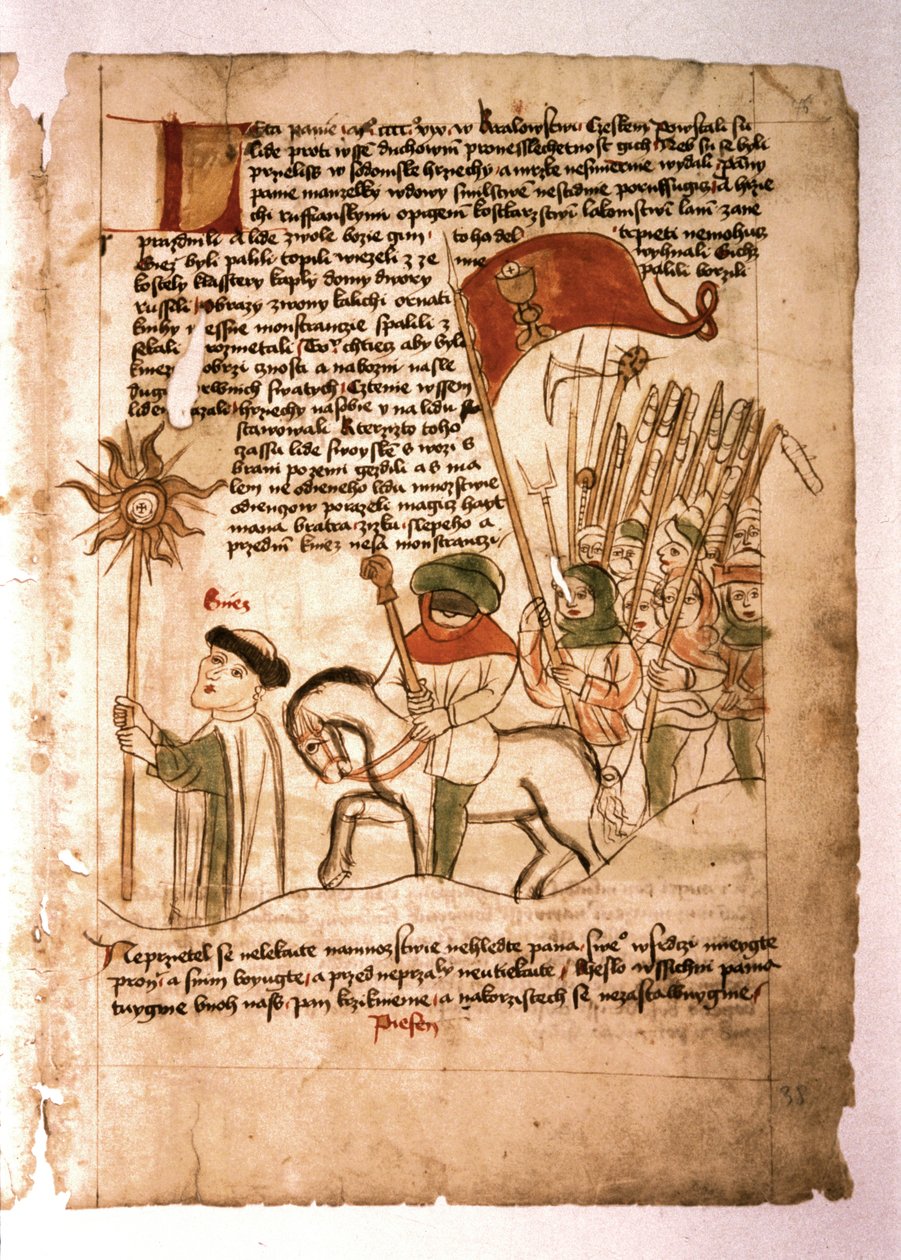 GUERRAS HUSSITAS (Guerras de Bohemia): Jan Zizka al frente del ejército husita de Bohemian School