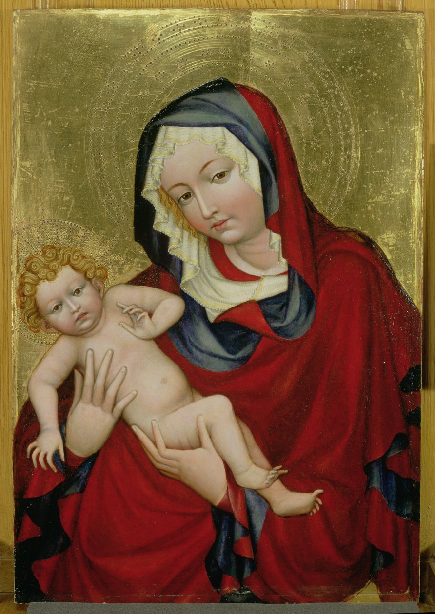 Virgen y Niño, c.1400 de Bohemian School