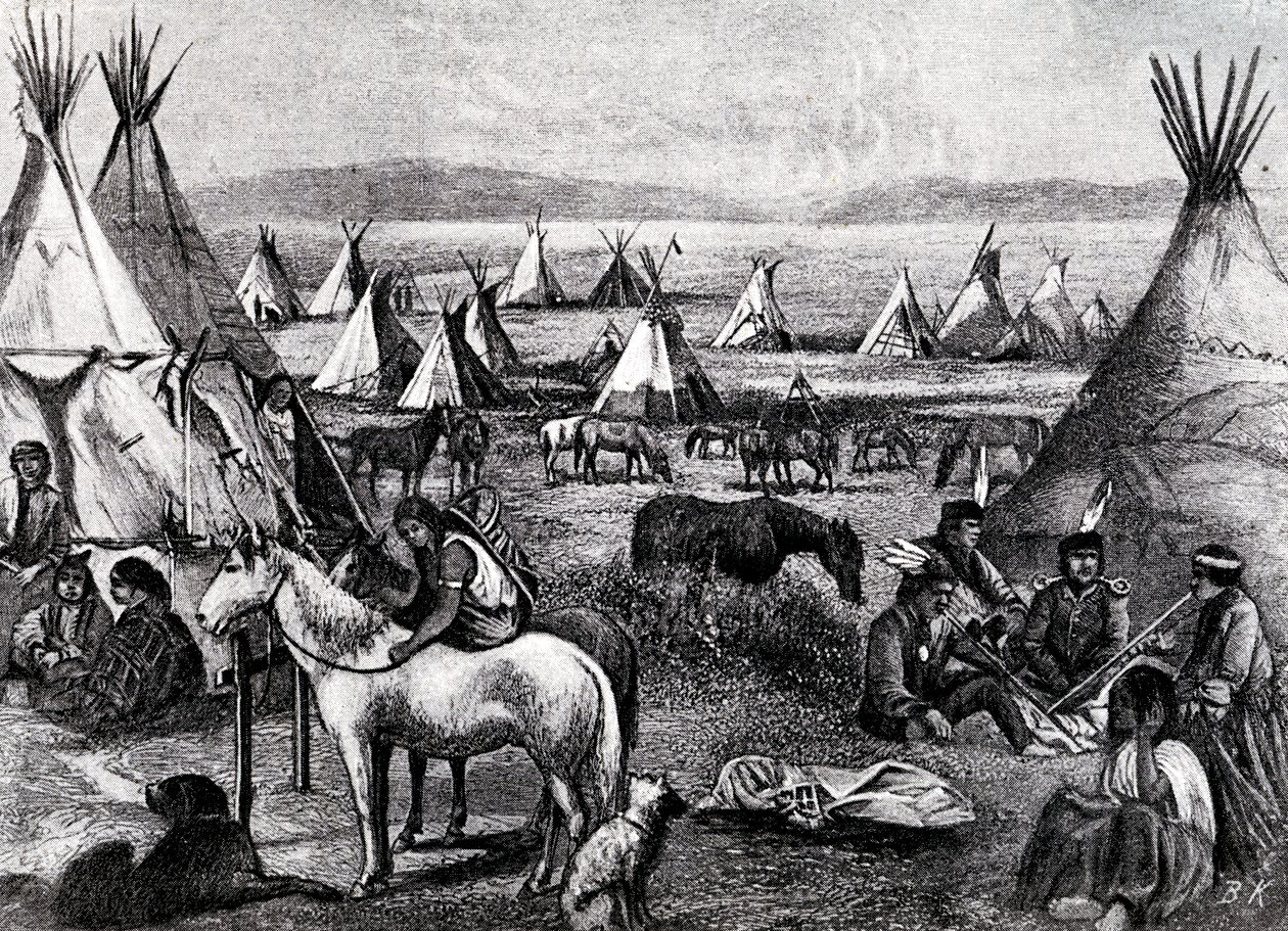 Campamento indio navajo de Bohuslav Kroupa
