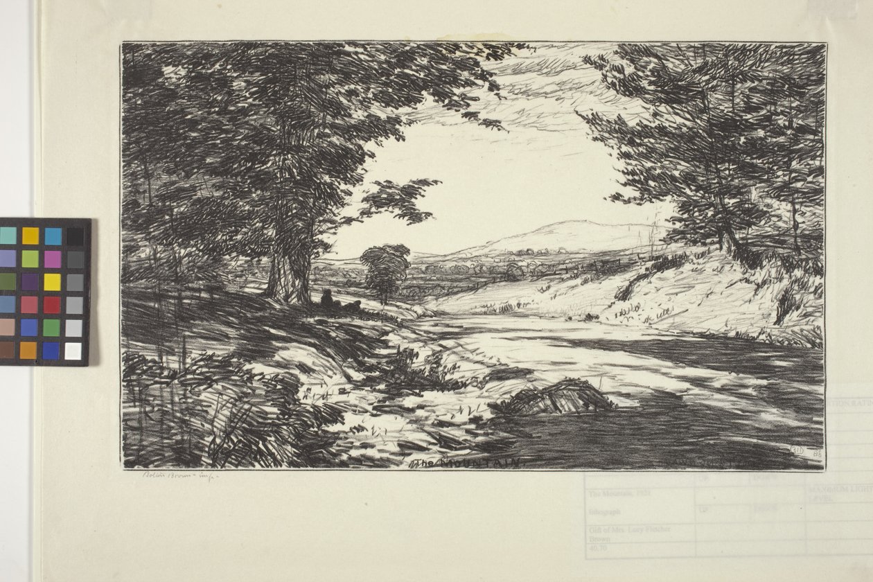 La montaña (tinta sobre papel) de Bolton Coit Brown