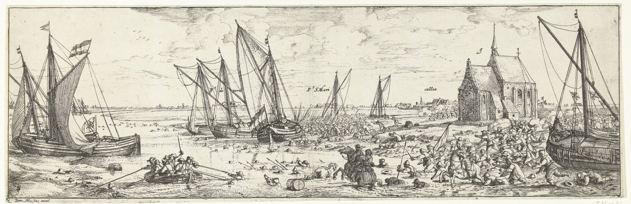 Ataque fallido a Fort Kallo, 1638 de Bonaventura Peeters (I)