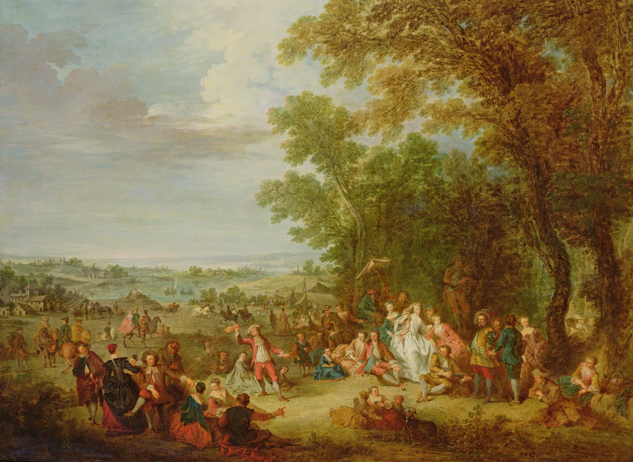 Fiesta campestre, 1728 de Bonaventure de Bar