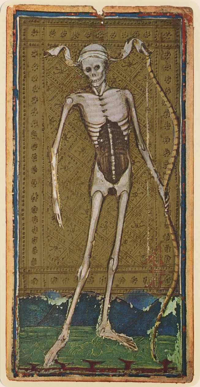 Muerte, facsímil de una carta del tarot del mazo 