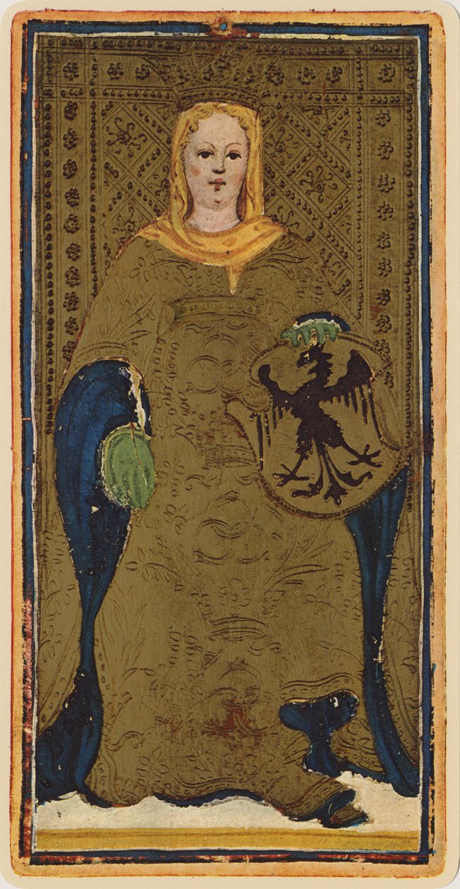 La Emperatriz, facsímil de una carta del tarot del mazo 