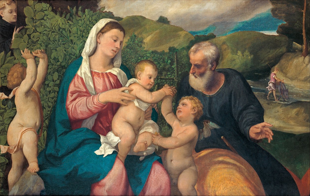 Descanso en la huida a Egipto de Bonifazio Veronese