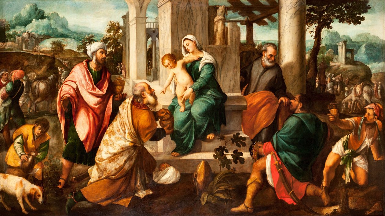 Adoración de los Magos de Bonifazio Veronese